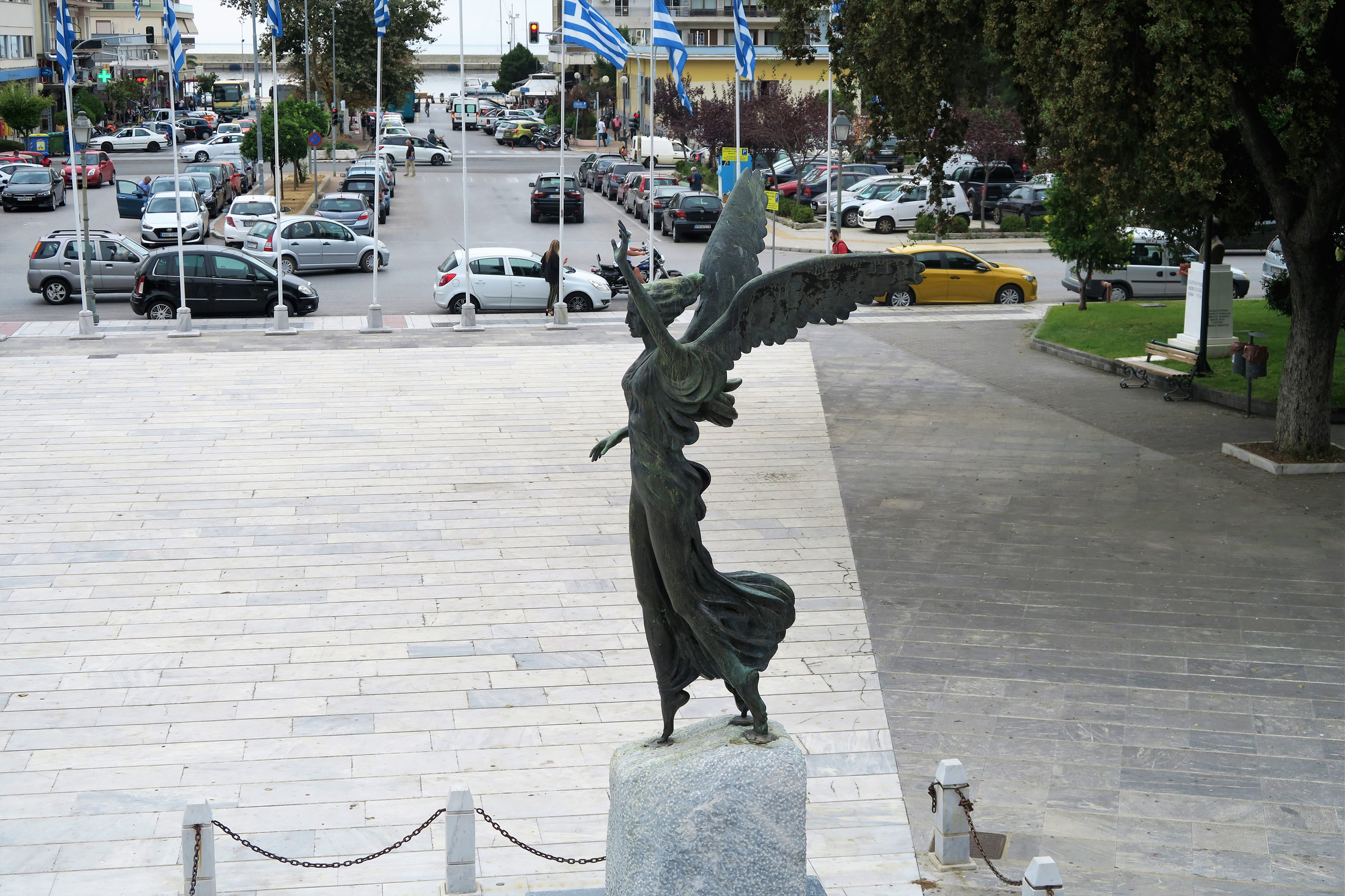 Eleftherias Square statue kavala
