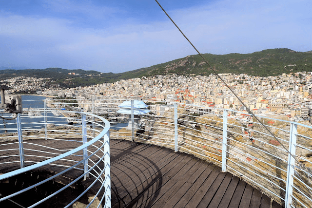 View of castle fortress of kavala west