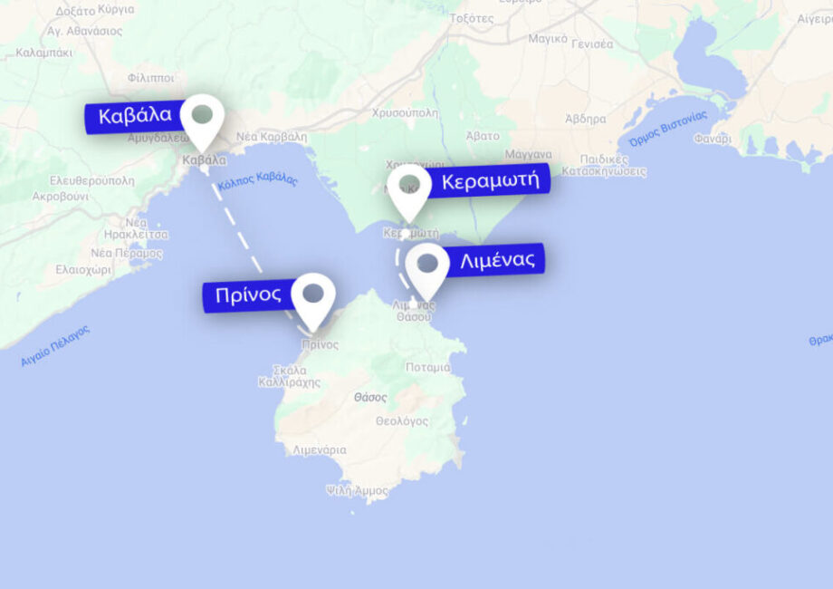 Kavala Thasos Routes