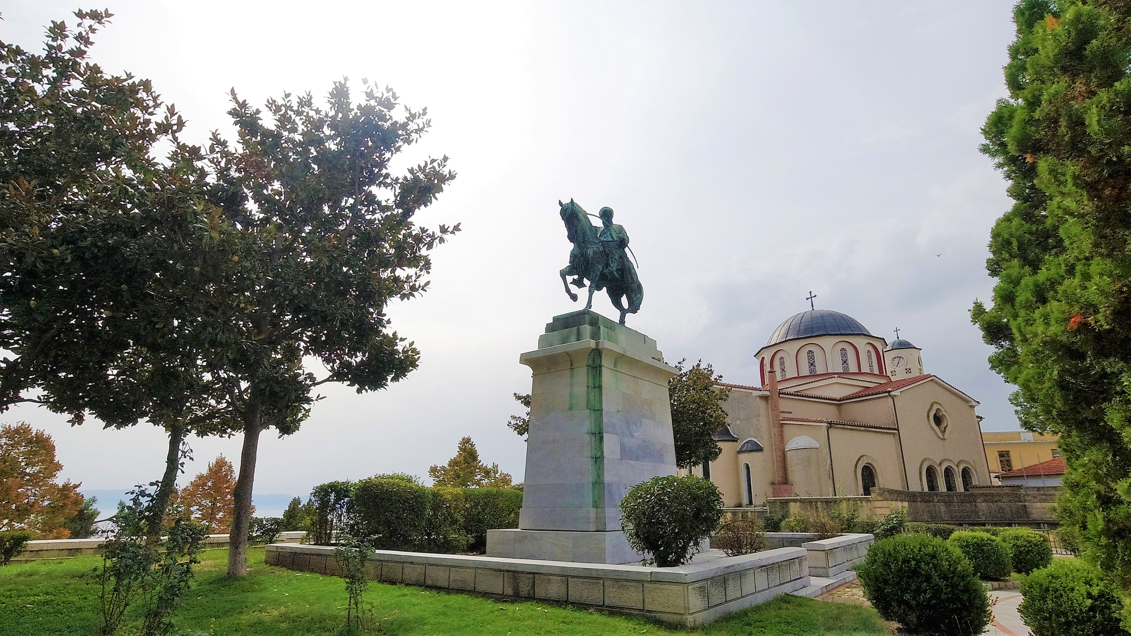 mehmet ali statue orthodox church of panagia