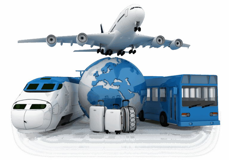 Flight Bus Train ticket