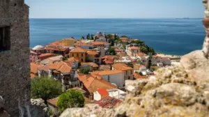 kavala castle panoramic view